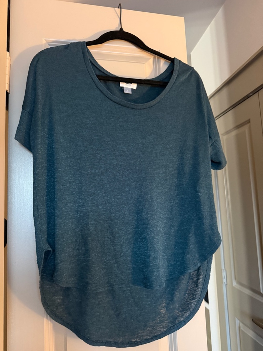 Old Navy Short Sleeve Scoop Neck Top - Teal Blue